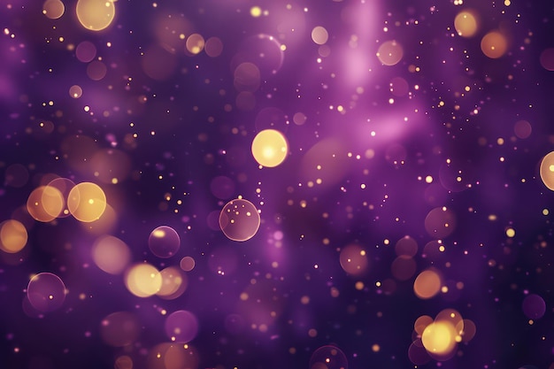 fondo púrpura con luces doradas