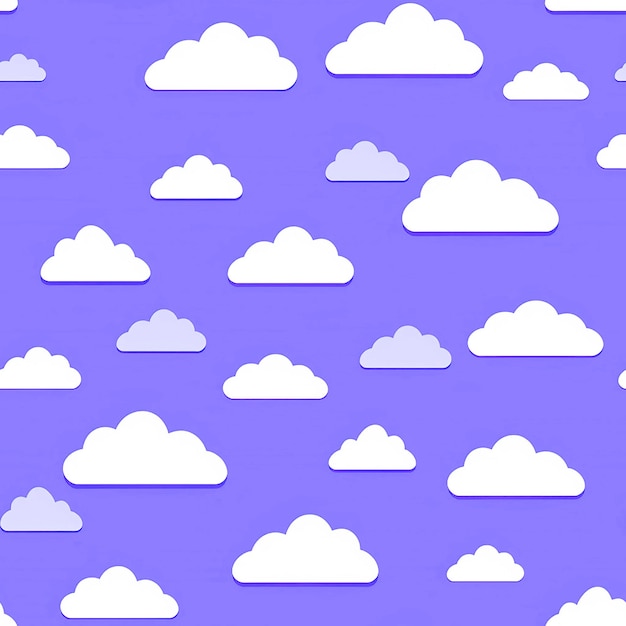 un fondo púrpura con una nube blanca y una nube blanca