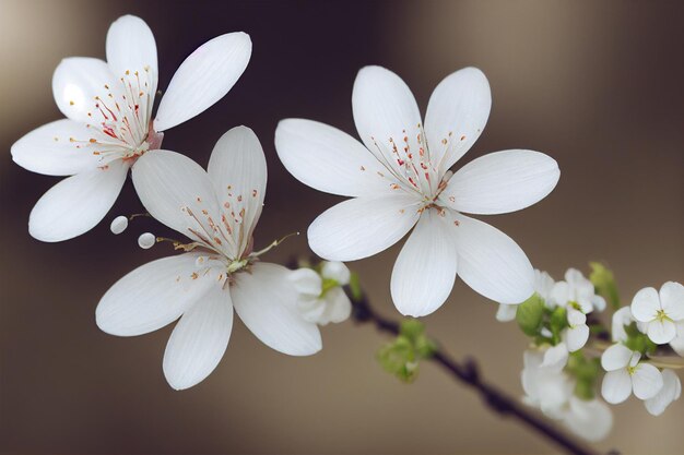 Fondo de rama de flor de primavera