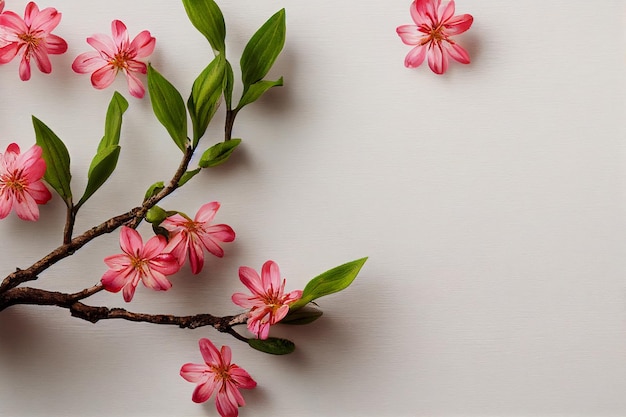 Fondo de rama de flor de primavera