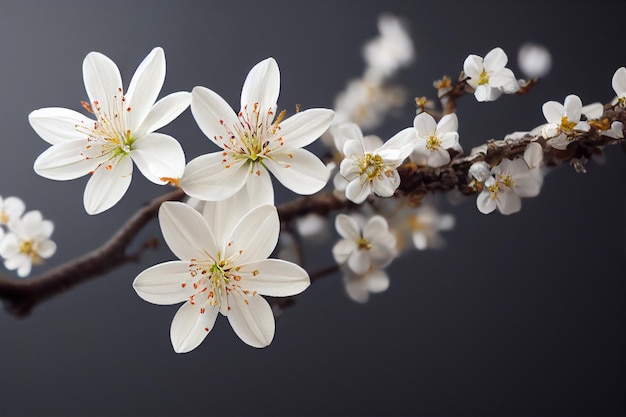 Fondo de rama de flor de primavera