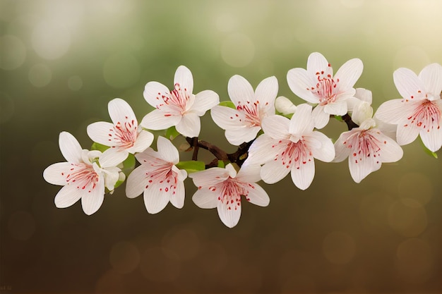 Fondo de rama de flor de primavera