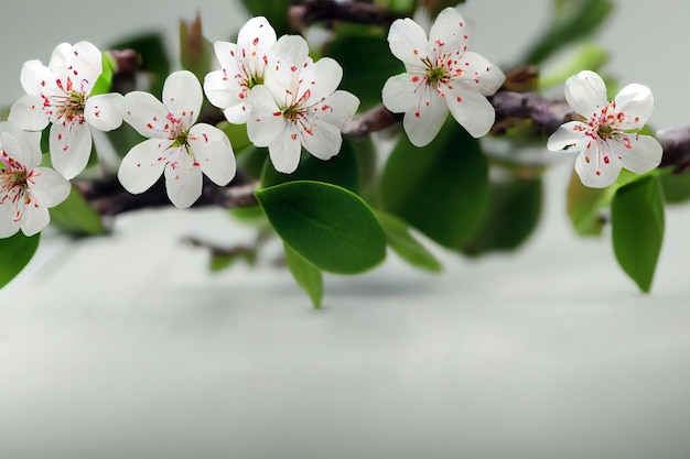 Fondo de rama de flor de primavera