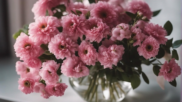 Fondo de ramo de flores de colores rosa