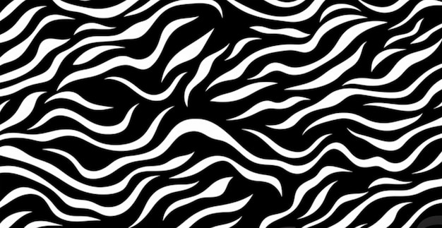 Fondo rayada negra y blanca cebra panorámica de fondo de la web imagen generada por IA