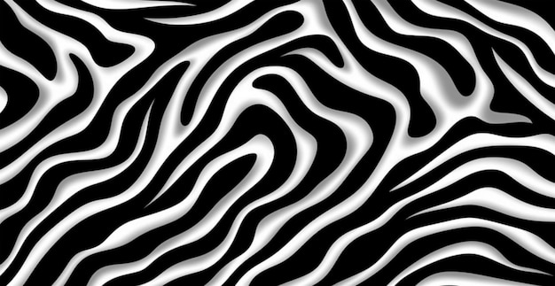 Fondo rayado negro y blanco cebra panorámica de fondo de la web imagen generada por IA