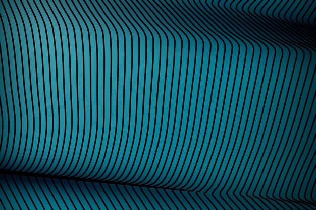 Fondo de rayas curvas abstractas azules y negras