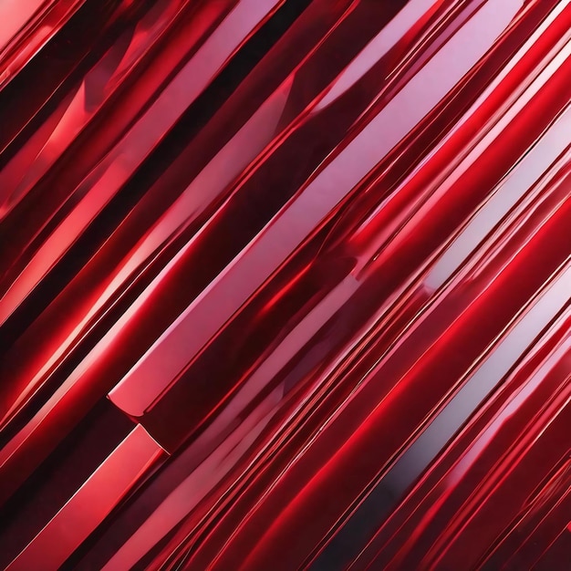 Fondo de rayas diagonales abstractas rojas brillantes