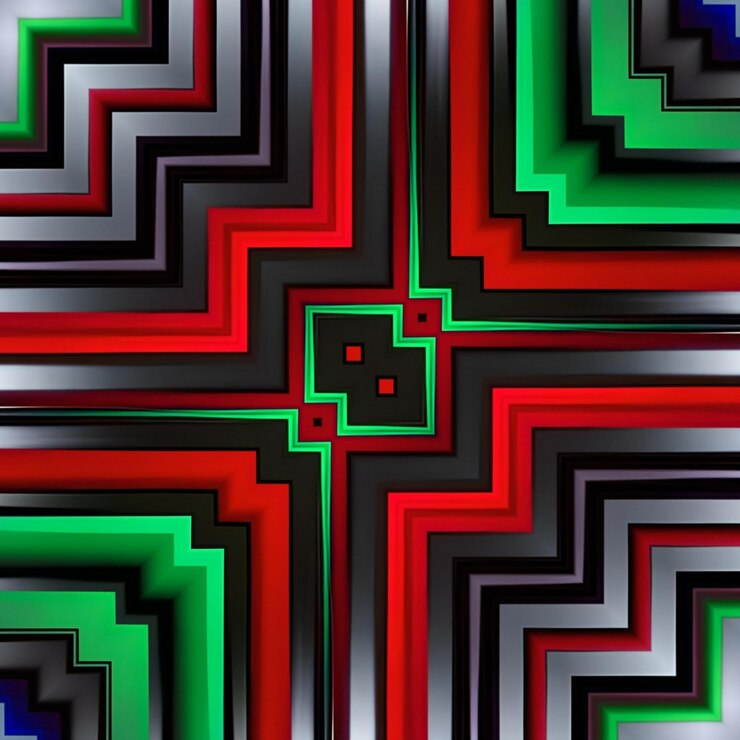 Foto un fondo de rayas negras y rojas con una franja blanca que dice "zigzag".