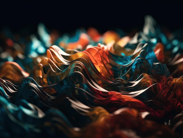Fondo de rayas de onda de plástico colorido moderno