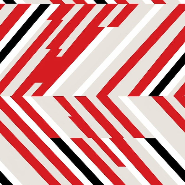 Un fondo de rayas rojas y blancas con un zigzag en el medio.