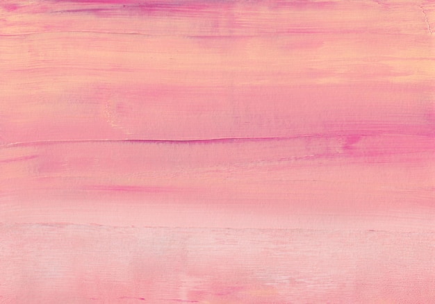 Fondo de rayas suaves de color rosa pastel y crema abstracto Trazos de pincel sobre papel