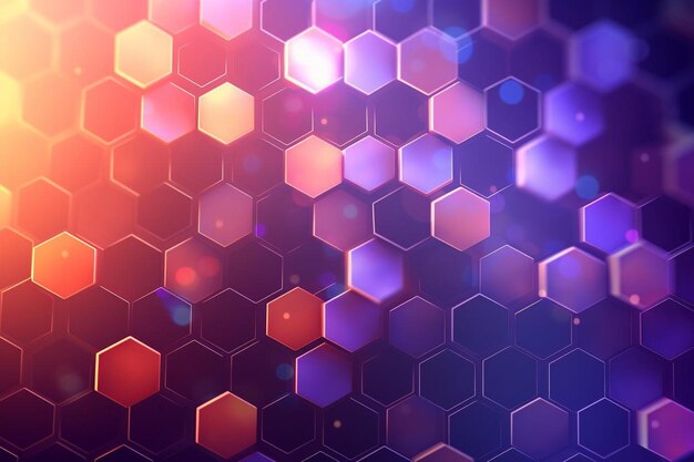 El fondo realista abstracto es hexagonal