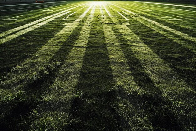 Fondo realista del campo de fútbol