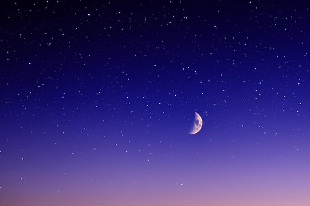 Fondo realista del cielo de luna llena