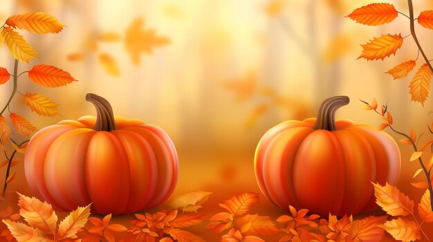 El fondo realista del otoño de Acción de Gracias