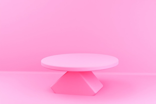 Fondo realista del podio de la representación 3d
