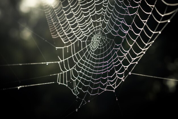 Fondo de la red de araña etérea Generar Ai