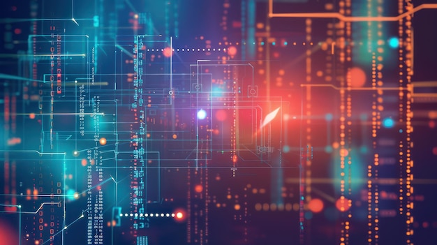 fondo Red informática futurista y conexión avanzada a la red de Internet