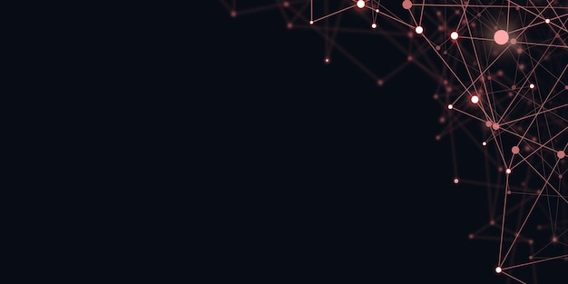 un fondo de una red de líneas conectadas
