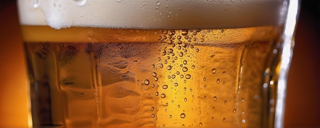 el fondo refrescante de la cerveza