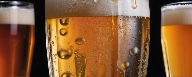 el fondo refrescante de la cerveza