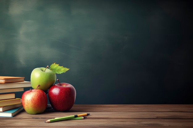 Fondo de regreso a la escuela con espacio vacío para texto