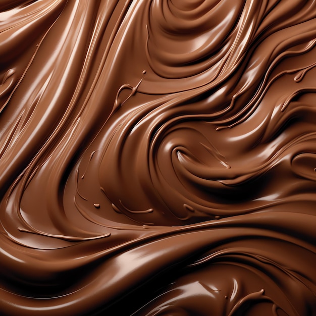 Fondo de remolino de chocolate suave