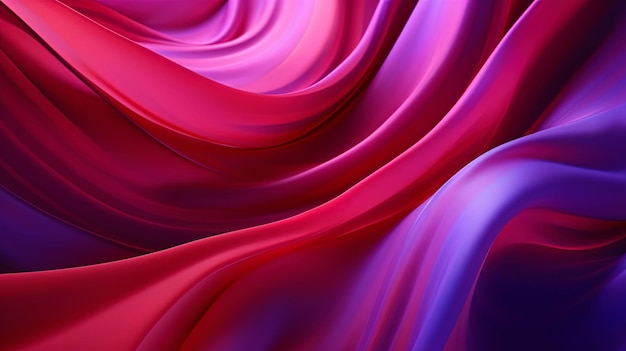 Foto el fondo con remolinos de bisagras rojas y púrpuras abstractas como una danza de amantes