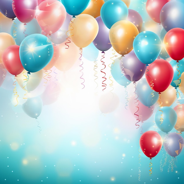 Fondo renderizado en 3D de la celebración del cumpleaños hecho con AI generativa