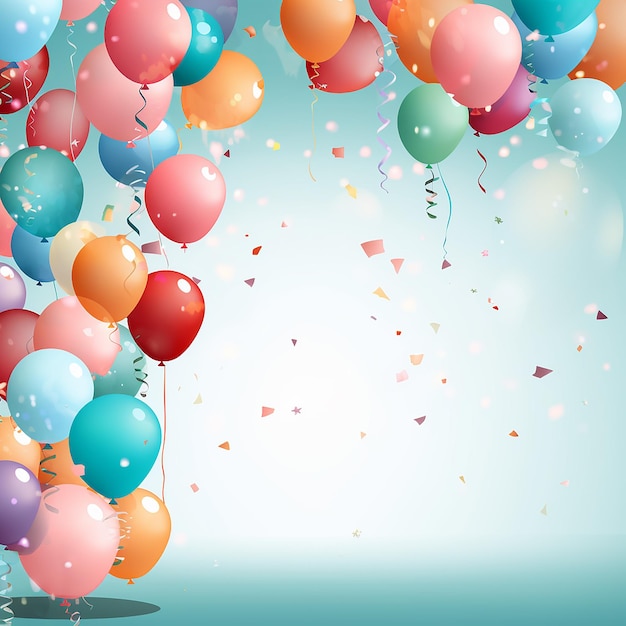Fondo renderizado en 3D de la celebración del cumpleaños hecho con AI generativa