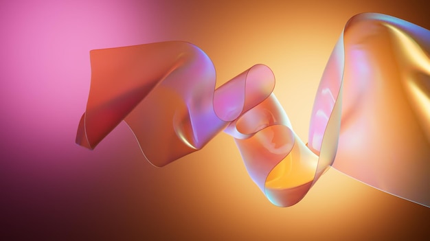 Foto fondo de renderizado 3d tela abstracta telón de fondo colorido iluminado con luz de neón