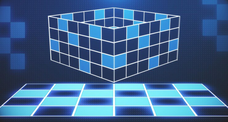 Foto el fondo retro de los años 90 el paisaje de cuadrícula futurista de neón la superficie cibernética digital