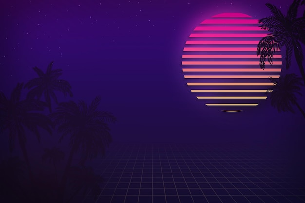 Fondo retro premium, fondo de los 80