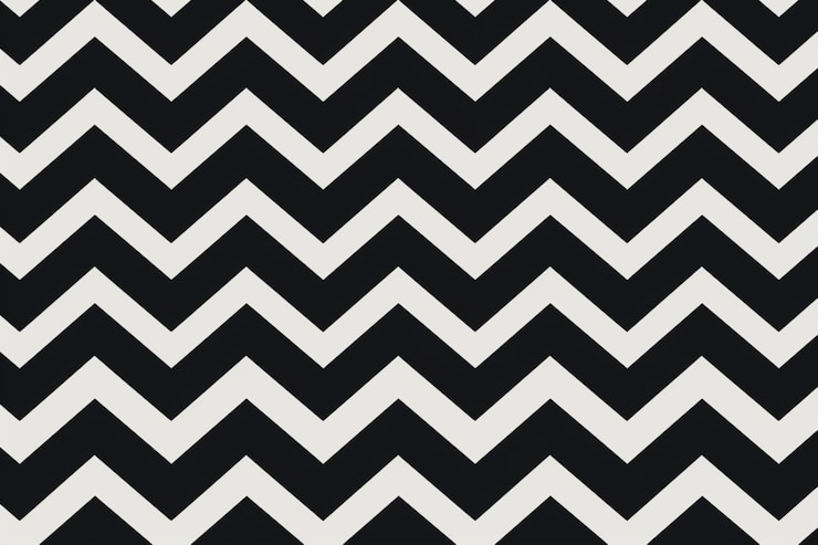 Foto fondo retro en zigzag negro y blanco con diseño de imagen de fondo clásico en negro y blanco