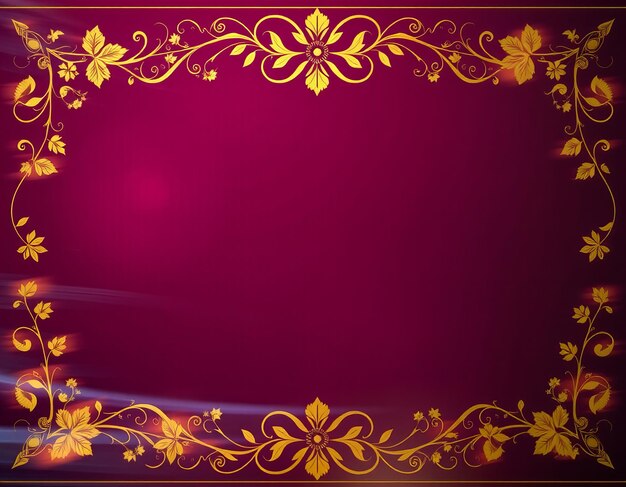 Fondo rico de color ciruela con un borde adornado