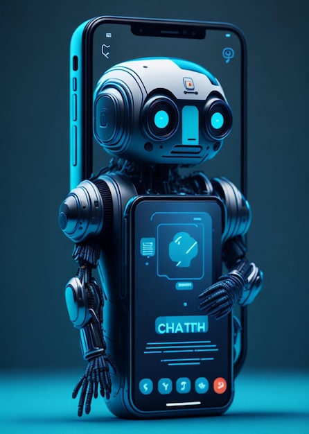 Fondo de robot GPT de chat