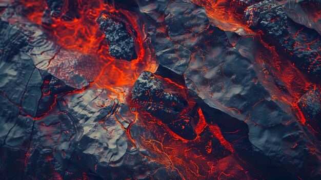 Fondo de roca naranja roja textura de piedra tonificada primer plano de la superficie de la montaña lava exuberante co IA generativa