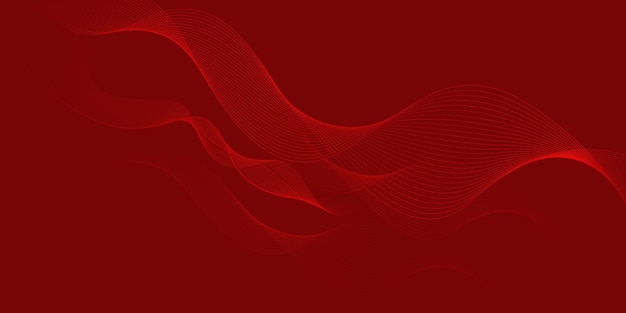 fondo rojo abstracto con líneas de onda