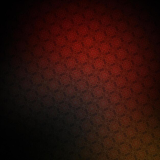 Fondo rojo abstracto con un patrón de formas geométricas en el centro