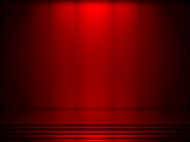 Fondo rojo abstracto para plantillas de diseño web y estudio de productos con color degradado suave