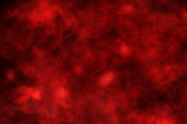 Fondo rojo abstracto textura grunge vintage retro, fuego del infierno aterrador, cielo de niebla de nube de humo