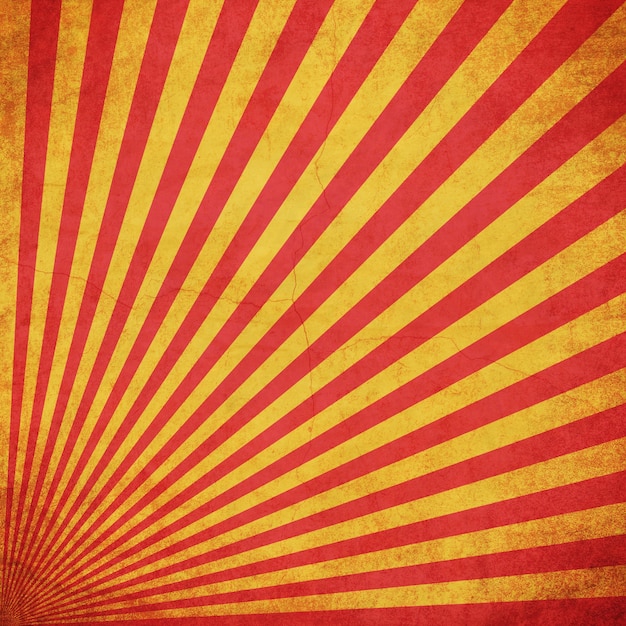 Foto fondo rojo y amarillo grunge sunburst vintage con espacio