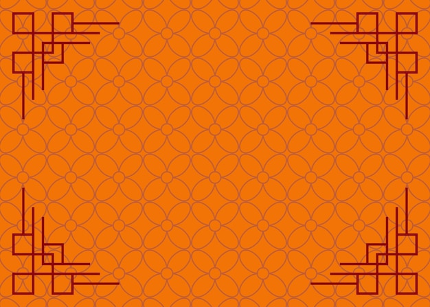 fondo rojo de año nuevo chino con diseño de decoración atractivo para tarjetas de felicitación medios sociales