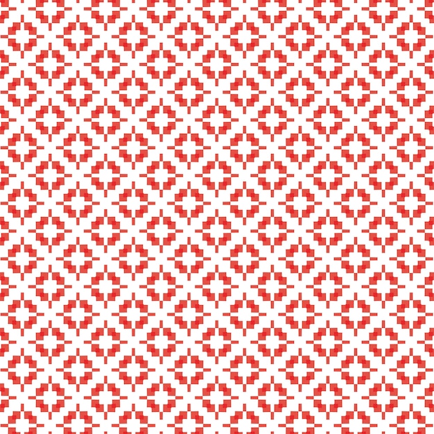 Un fondo rojo y blanco con un patrón de cuadrados.