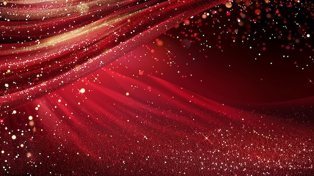 Fondo rojo brillo bokeh