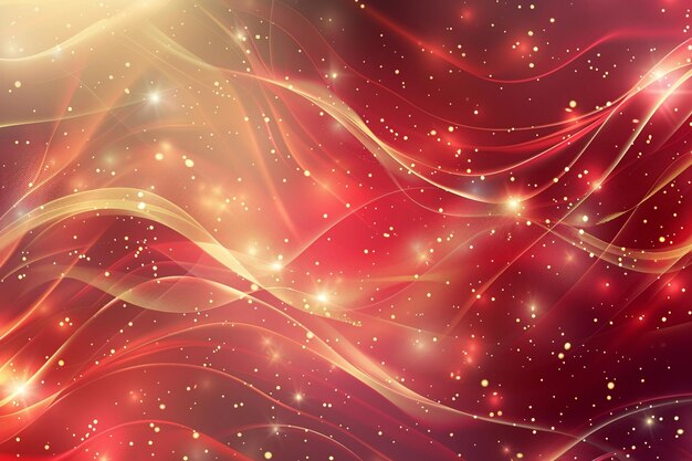 un fondo rojo con estrellas y estrellas