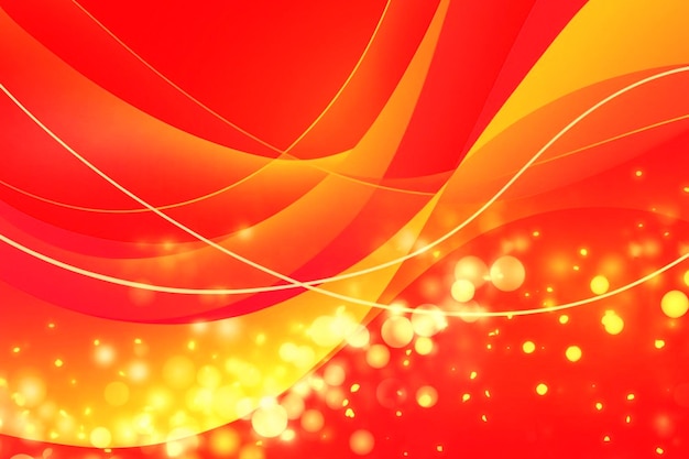 Un fondo rojo con formas abstractas vibrantes