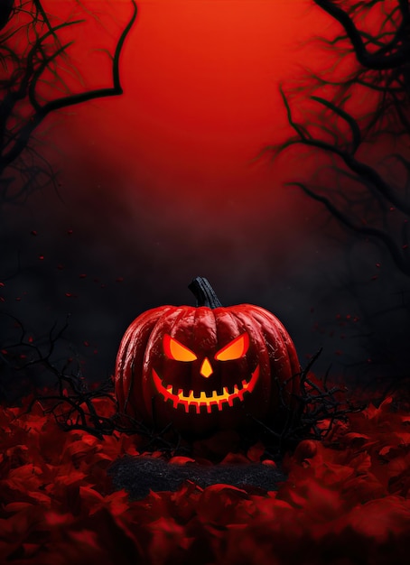 El fondo rojo de Halloween