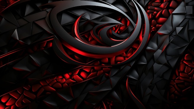 fondo rojo metalizado y negro